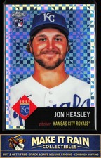 Jon Heasley 2022 Topps Chrome Platinum Anniversary X-Fractor #266 Royals Rookie