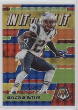2021 Panini Mosaic In It to Win Blue Prizm 5/99 Malcolm Butler #WIN7 0eo6