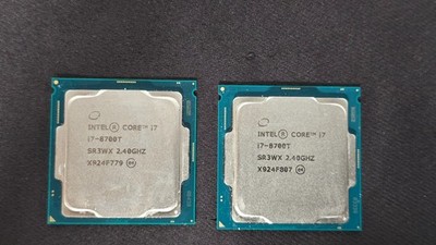 Lot of 2 Intel Core i7-8700T 2.4 GHz Processors