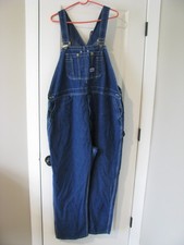 Vintage Big Smith Denim Overalls Made in USA Blue Workwear 1980s 1990s 46x30 R7