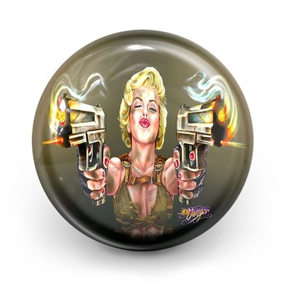 Bowling Ball OTB Double Guns by J. Danger Bowlingkugel mit Motiv Spare Strike