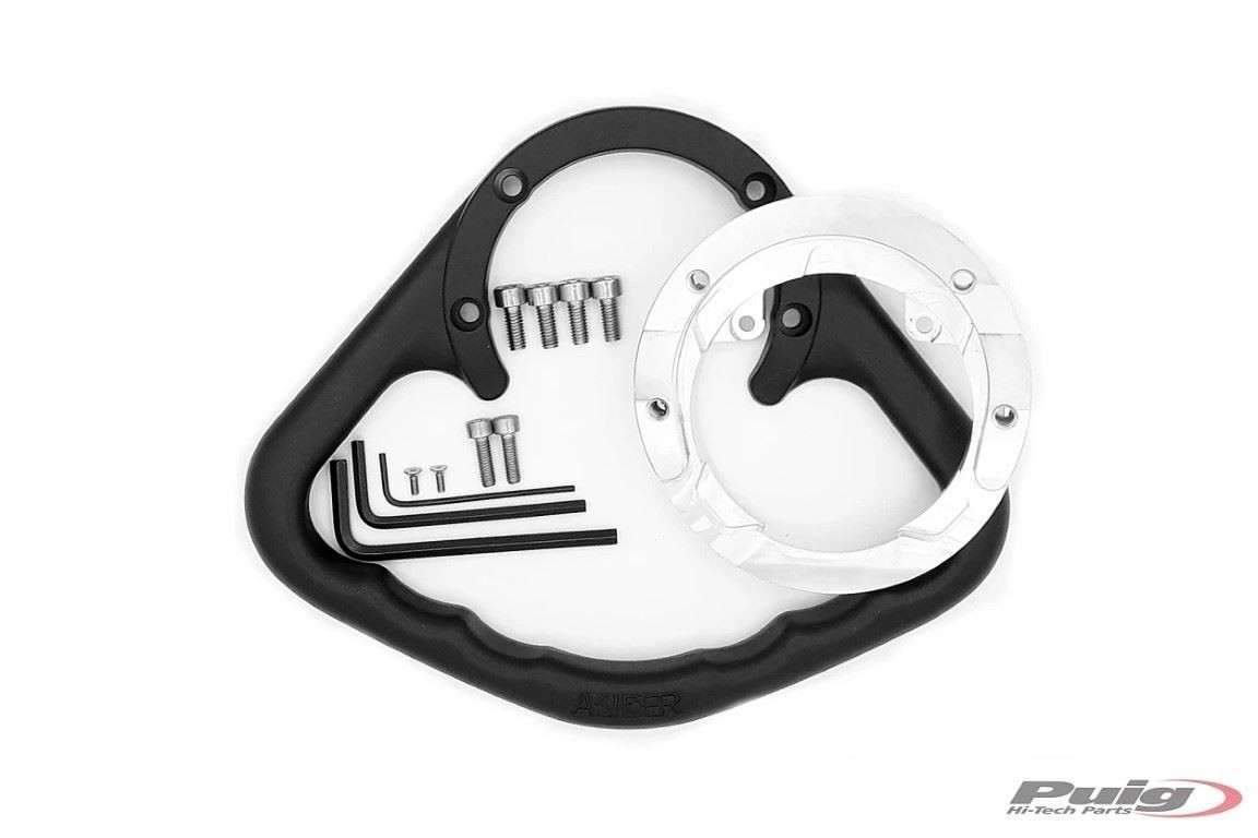 Puig Black Tank Grab Holder Kawasaki Ninja ZX-6R 2018-2023