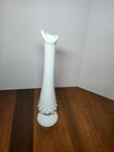 Vintage Hobnail White Milk Glass Footed Bud Vase