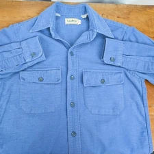 Men's Vintage LL Bean Worn In Classic Chamois Shirt