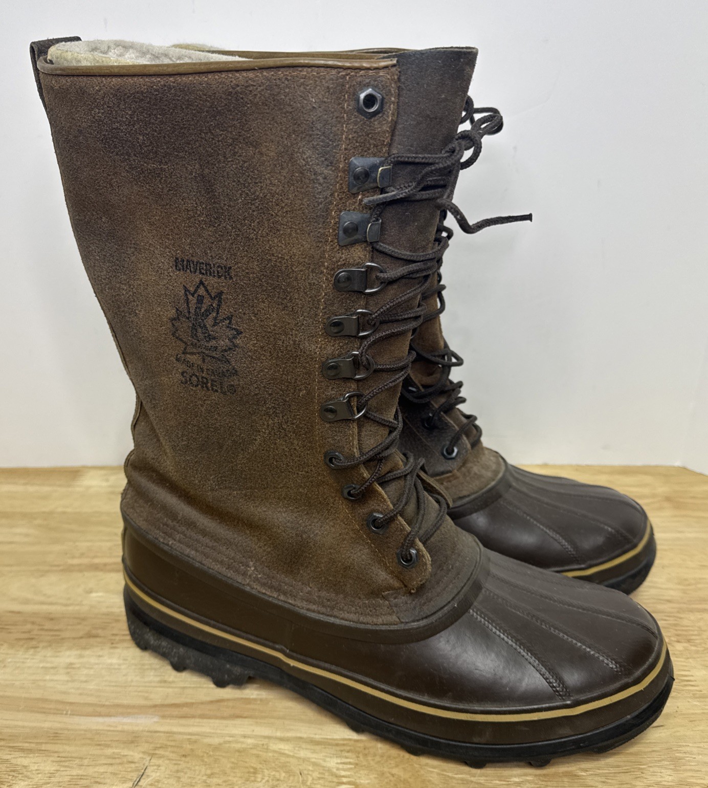 Sorel Maverick Men's Insulated Boots w/ Winter Liner - Men’s Size 11, Brown