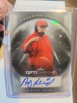 2025 Leaf Optichrome Andy Reid Enduring Legacy SP Auto Autograph 2/2! KC Chiefs 