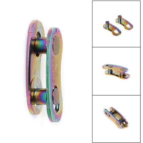 For 12s BMX Biycle Steel Chain Lock Connector Bike Magic Buckle Padlocks - Picture 2 of 9