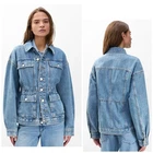 NWT $498 Rag & Bone Amy Cinched Denim Jacket Size: Large