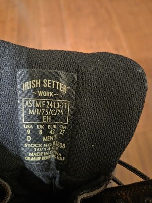 Red Wing Irish Setter 83808 Logger Steel Toe Work Boots 