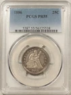 1886 SEATED LIBERTY QUARTER - PCGS PR-55