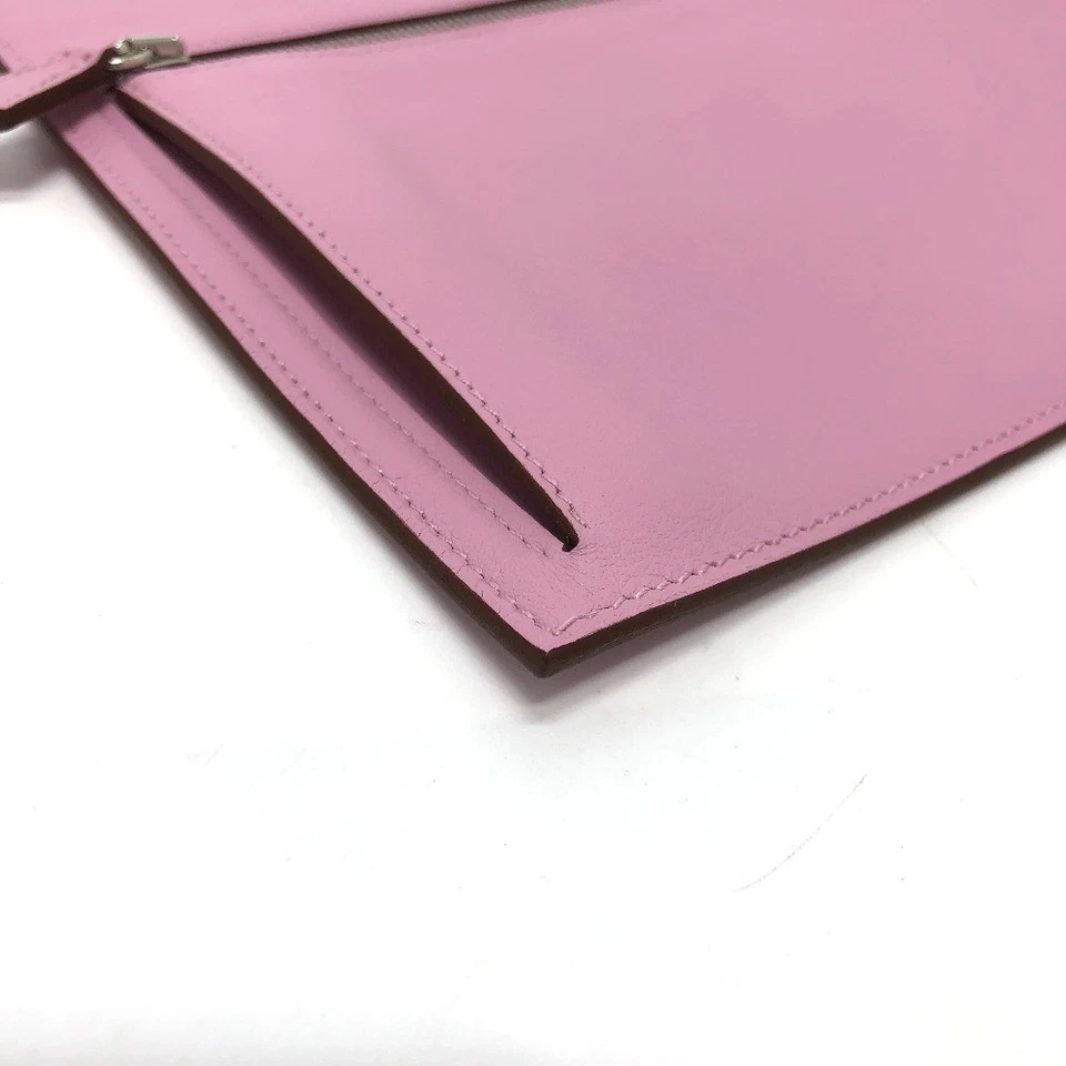 HERMES Mile Birkin Bolso Bolsillo Externo Bolsa Swift Z Sello Rosa Damas Usado Foto 4 de 4