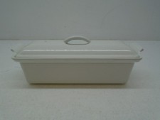 Le Crueset White Enamel Terrine Dish