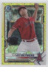 2021 Bowman Chrome Prospects Yellow Mini-Diamond Refractor 2/75 Reid Detmers 6u5
