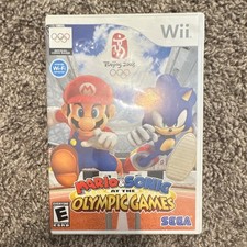 Mario & Sonic at the Olympic Games (Wii, 2008) SEGA Complete, Manual, E