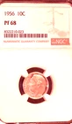 1956 10c NGC PF68 Sight White!