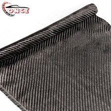 12" x 5FT Twill Weave Black Carbon Fiber Fabric Cloth 3K, 9oz, 12" x 59" 