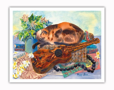 Mele Ho oipoipo (Song of Love) - Hawaiian Cat (Popoki), Ukulele by Peggy Chun