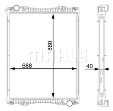 MAHLE BEHR HGV Radiator [CR1175000S] AU