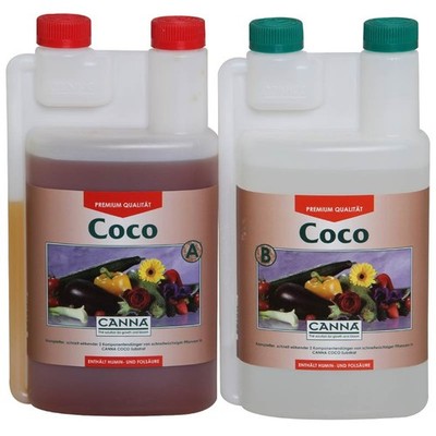 CANNA Coco A+B je 1 L, Kokosdünger für Wuchs- und Blütephase