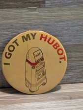 Hubot 3? Round Button Pinback 1984 Personal Robot Vintage Pin RARE
