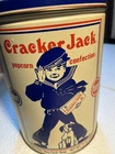 Vintage 1990 Collectible Empty Cracker Jack Tin Can Baseball Limited Edition 8"