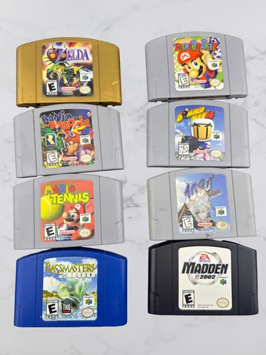 N64 8-Game Lot: Zelda Majora's Mask, Mario Party, Banjo-Kazooie + More! Tested