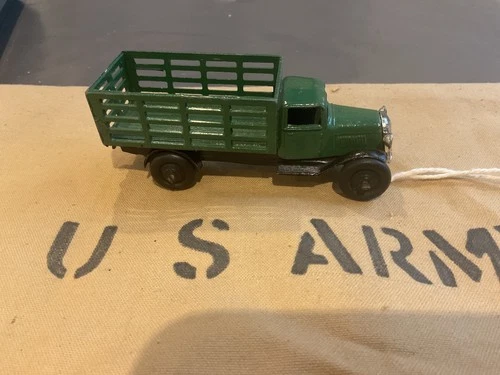 Vintage 1940s Dinky 25F Green Stake Truck Meccano LTD Liverpool Condition ⭐️👍