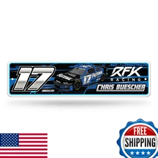 Rico Industries NASCAR Chris Buescher No. 17 Metal Street Sign 4x15 - Decor