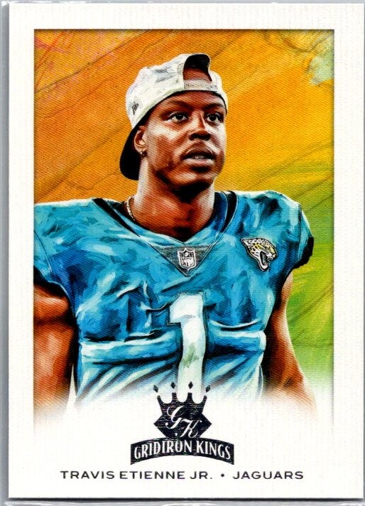 2021 Panini Chronicles #GK-13 Travis Etienne Jr. Gridiron Kings Pink