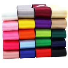 Double Face Satin Ribbon Assorted Solid Colors 1 Inch Gift Wrap Craft 40 Yards