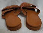 Halston light brown suede slip on sandals for women sz 9 — photo 4