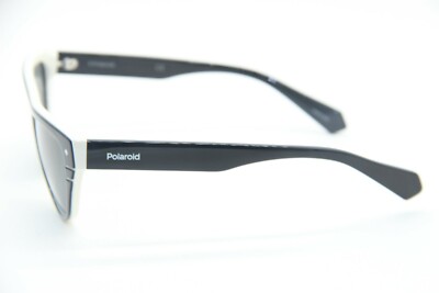 NEW POLAROID PLD 6087/S/X 9HTM9 BLACK WHITE POLARIZED  display picture 1