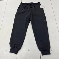 White Cross V•Tess Dark Pewter Cargo Jogger Scrub Pants Womens Size M Petite
