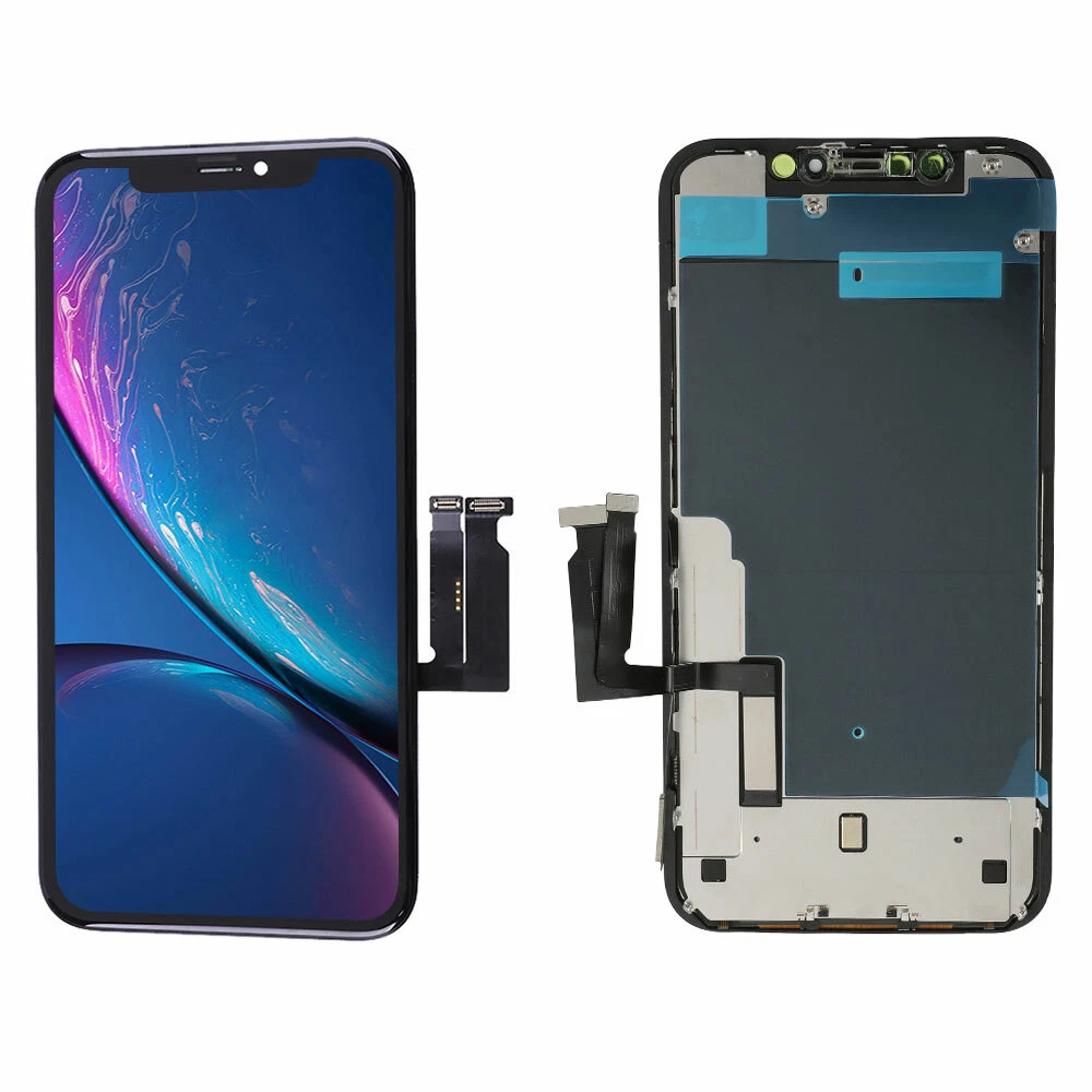 For Apple iPhone XR LCD Display Touch Screen Digitizer Assembly W/ Back  Plate US