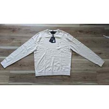 NWT Tommy Hilfiger Cotton Cashmere Blend Crewneck Sweater in Cream sz XXL