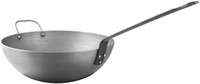 11.8in Steel Wok, Pan Thick Cookware Stir-fry Cooking Kitchen Nonstick Mauviel on sale 11.8in Steel Wok, Pan Thick Cookware Stir-fry Cooking Kitchen Nonstick Mauviel on sale