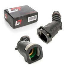 2x Conduite pour Carburant Raccord Rapide 15,82 - 16 MM 45°Angle