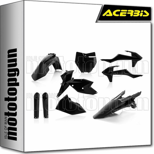 Acerbis Plastics Kit Schwarz - Original Für Husqvarna TX 125 2019 | Made In Italy