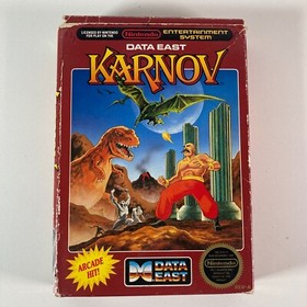 Karnov Nintendo NES 1988 Complete in Box W/ Inserts Ads Manual & Foam