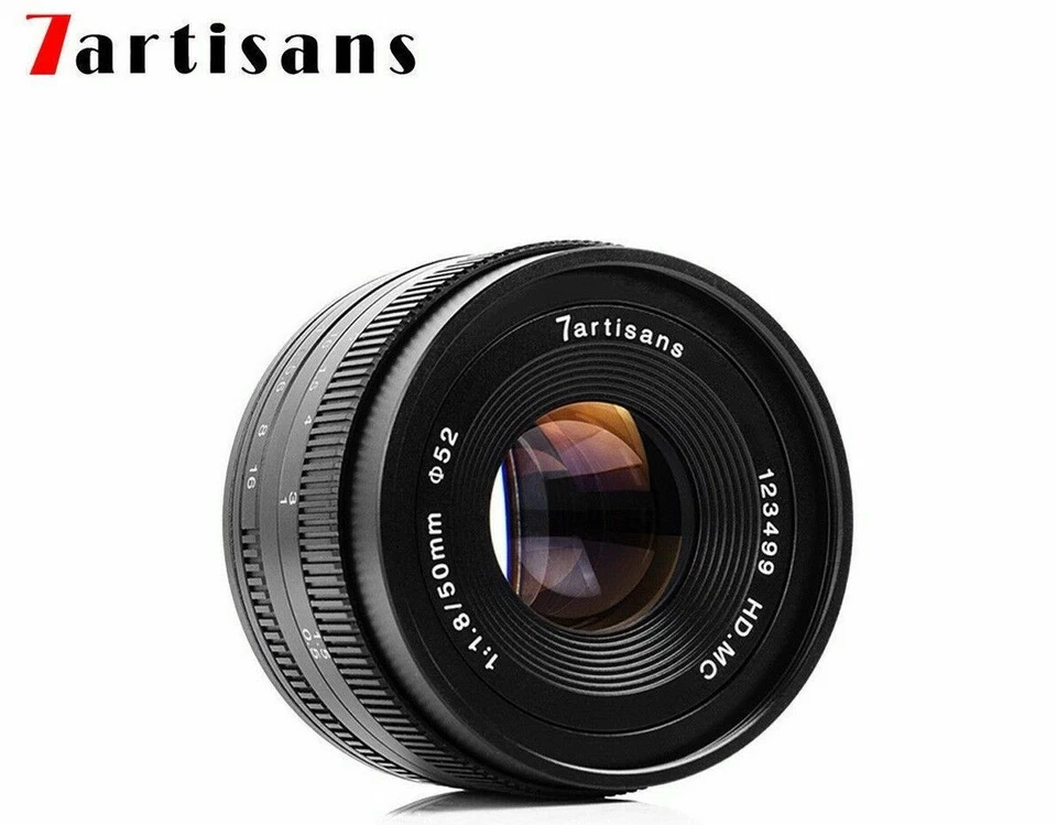 7artisans 50MM F1.8 MANUAL Fixed LENS  For Sony E a5000 a5100 a6000 a6600 Black - Image 2 of 4