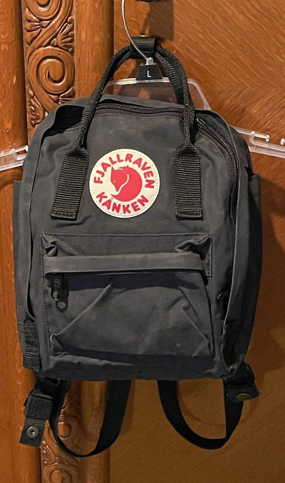 Fjallraven Kanken Backpack No 23561 Classic Mini Black Used