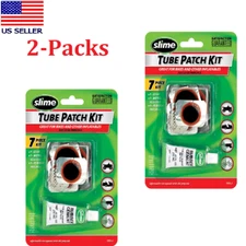 Slime 1022A Tube Patch Kit For Bikes and Inflatables 7 Piece Kit Pack of 2