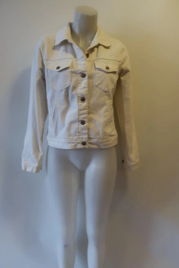 Womens J.Crew White Denim Jacket Sz S eBay