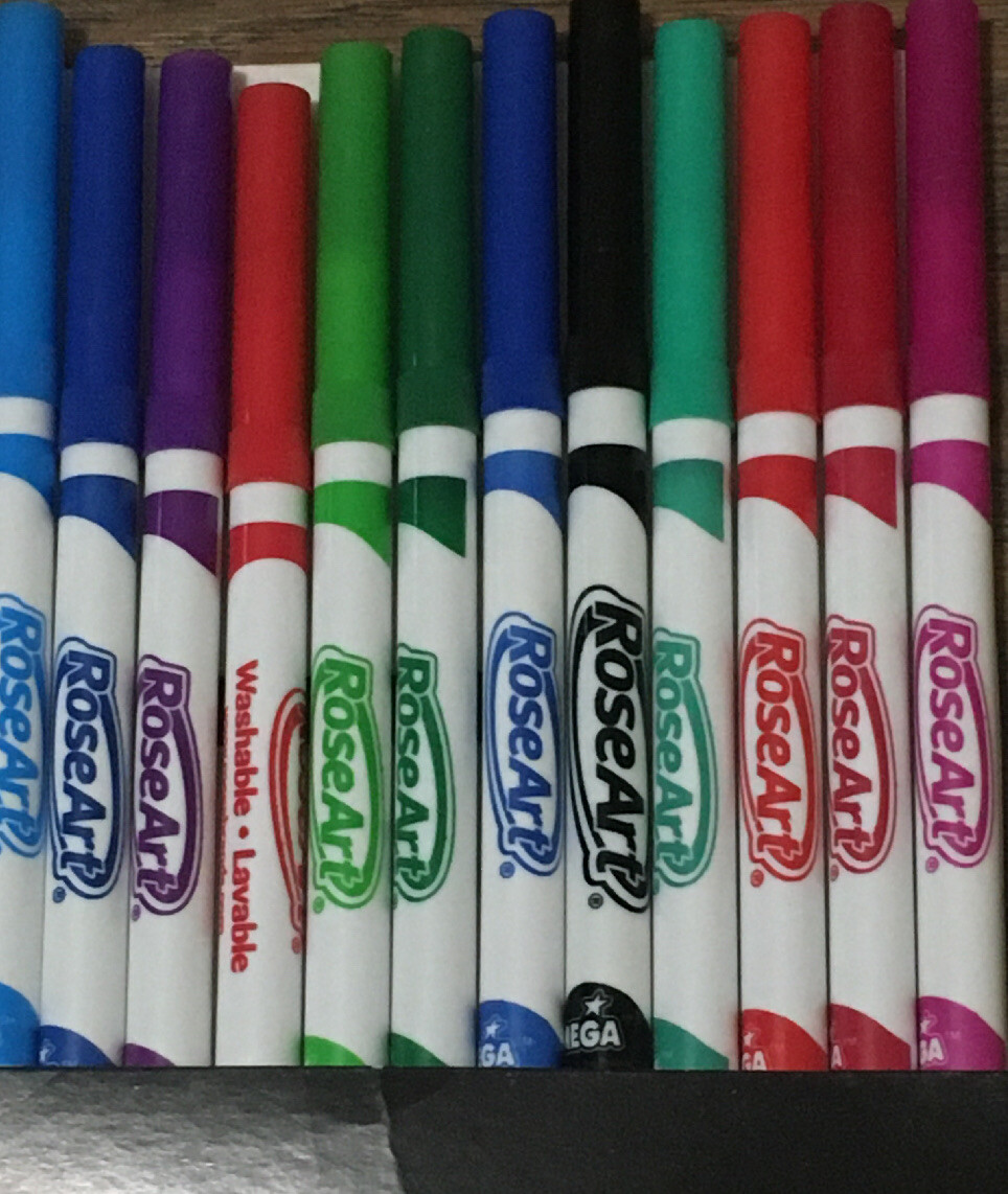 80 Rose Art Washable Markers 7 Pack of 12 Washable Ink Marker