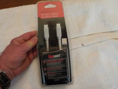Gigaware 6 Ft Firewire Cable - 9 Pin To 9 Pin IEEE 1394 Connection Cable