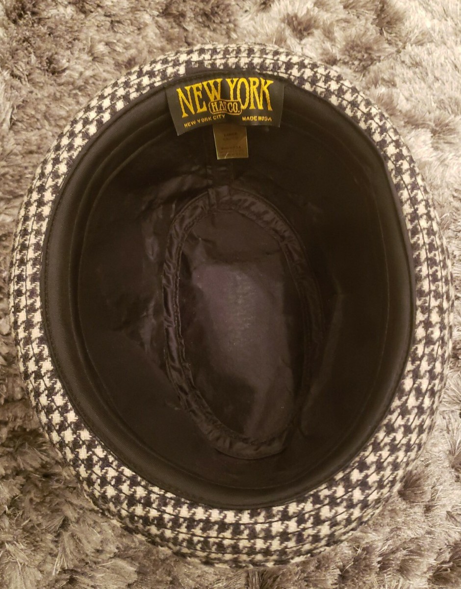 NEW YORK & Company Style Fedora Hat Color Gray with Black Sz  display picture 3