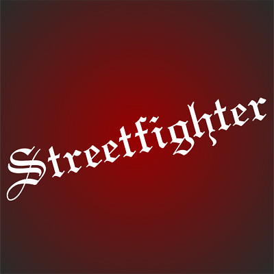 1x Streetfighter 23cm Style Aufkleber Sticker Bomb Shocker JDM Decal OEM Fun car
