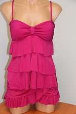 New Kenneth Cole Reaction Swimsuit Tankini 2pc Set Sz M Skirt BRY