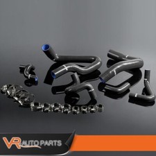 Fit For 1986-1993 Mustang Gt Lx Cobra 5.0 Silicone Radiator Hose Pipe Kit Black
