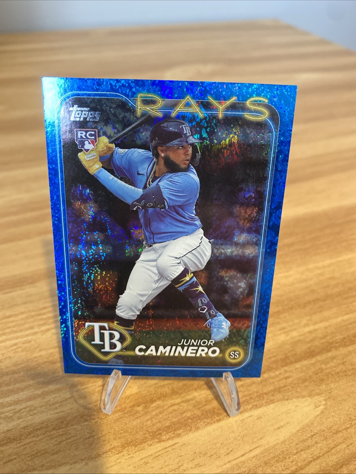 2024 Topps Series 2 - Junior Caminero Tampa Bay Rays #628 Blue Foil /999 (RC)